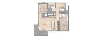 Spacious 2 Bedroom Floorplan
