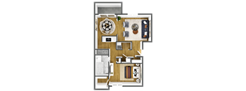 One Bedroom One Bath