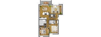 Two Bedroom 1.5 Bath
