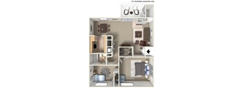 Two Bedroom One Bath