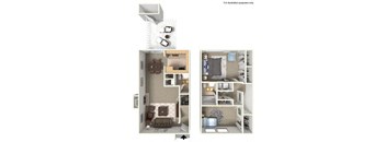 Two Bedroom 1.5 Bath TH