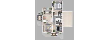 Sebastian - 2x2 - 1060 sq. ft. with Garage