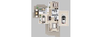 Barcelona - 2x2 - 860 sq. ft. with Garage