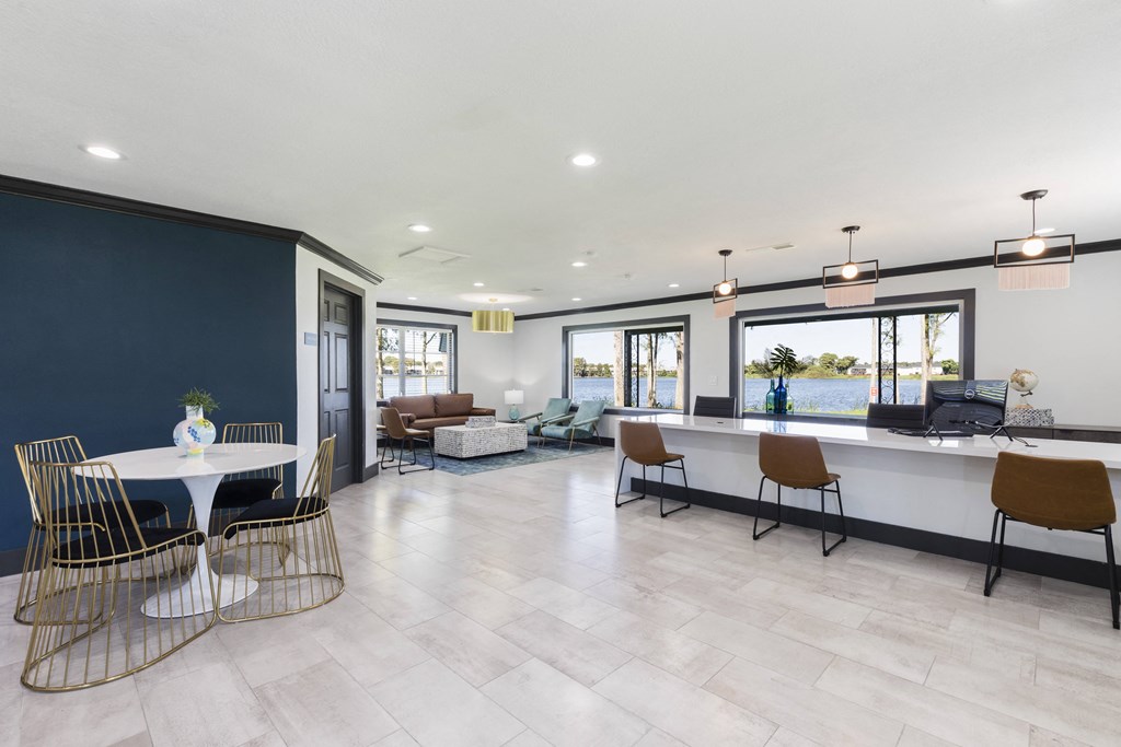 the preserve at ballantyne commons living room and dining area