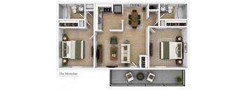 A floor plan of a house named The Montclair.