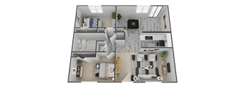 the townsend floor plan 1 bedroom 1 bath