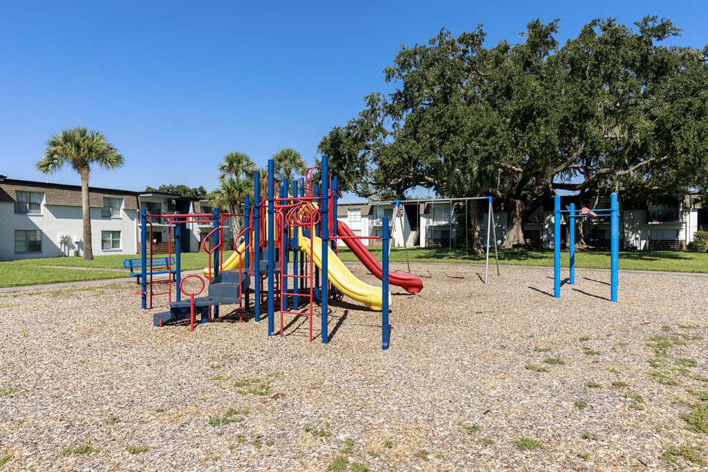 our playground is just across the street from our apartments
