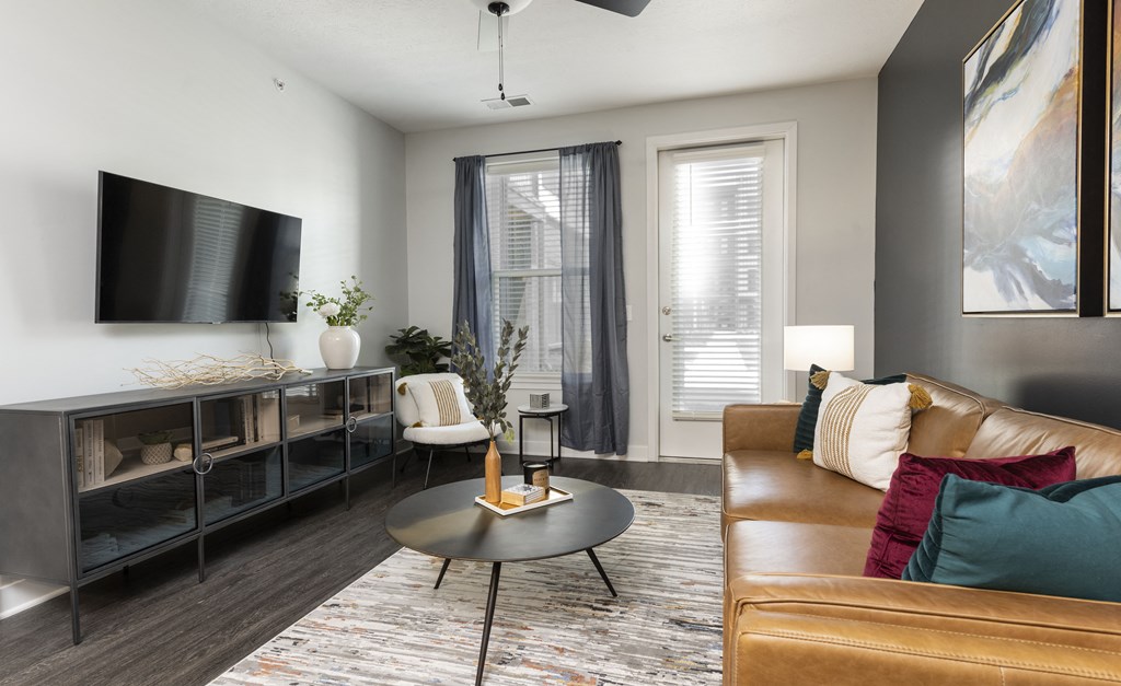 Living Room With TV at Wesmont, Indiana, 46202