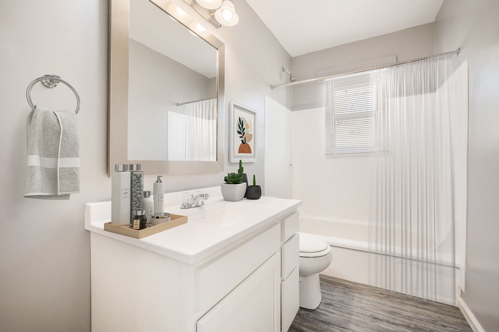 a bathroom with a shower and a sink and a toilet