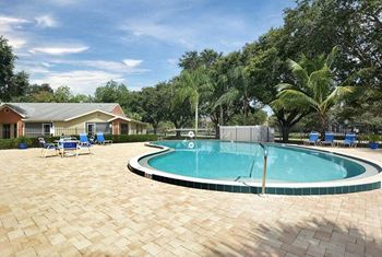 Swimming pool at Aqua Bay Apartments in Naples, FL 34116