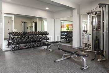 Fitness Center With Updated Equipment at Wesmont, Indianapolis, IN, 46202