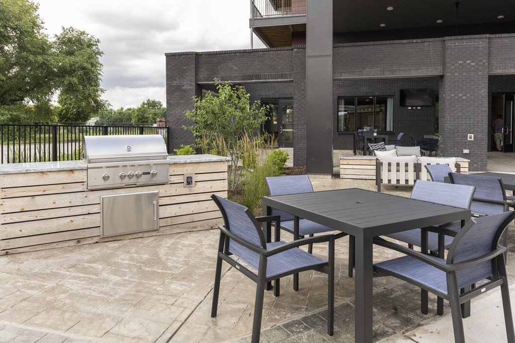 Outdoor Grill And Patio at Wesmont, Indianapolis, IN, 46202