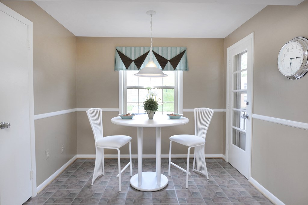 Small dining room at Cromwell Valley Apartments, 15 Treeway Court, 2A, Towson