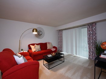 Modern Living Room Modern Living Room at Woodridge Apartments, Randallstown - Photo Gallery 2