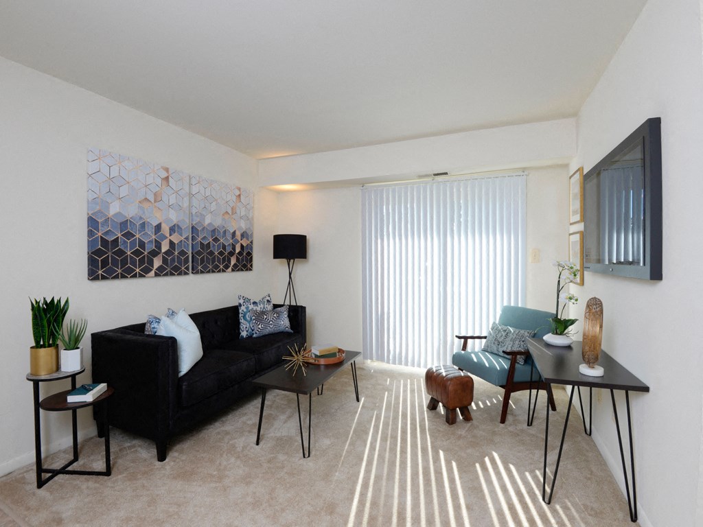 Living Space Plenty of Natural Light at Woodsdale Apartments, Abingdon, MD, 21009