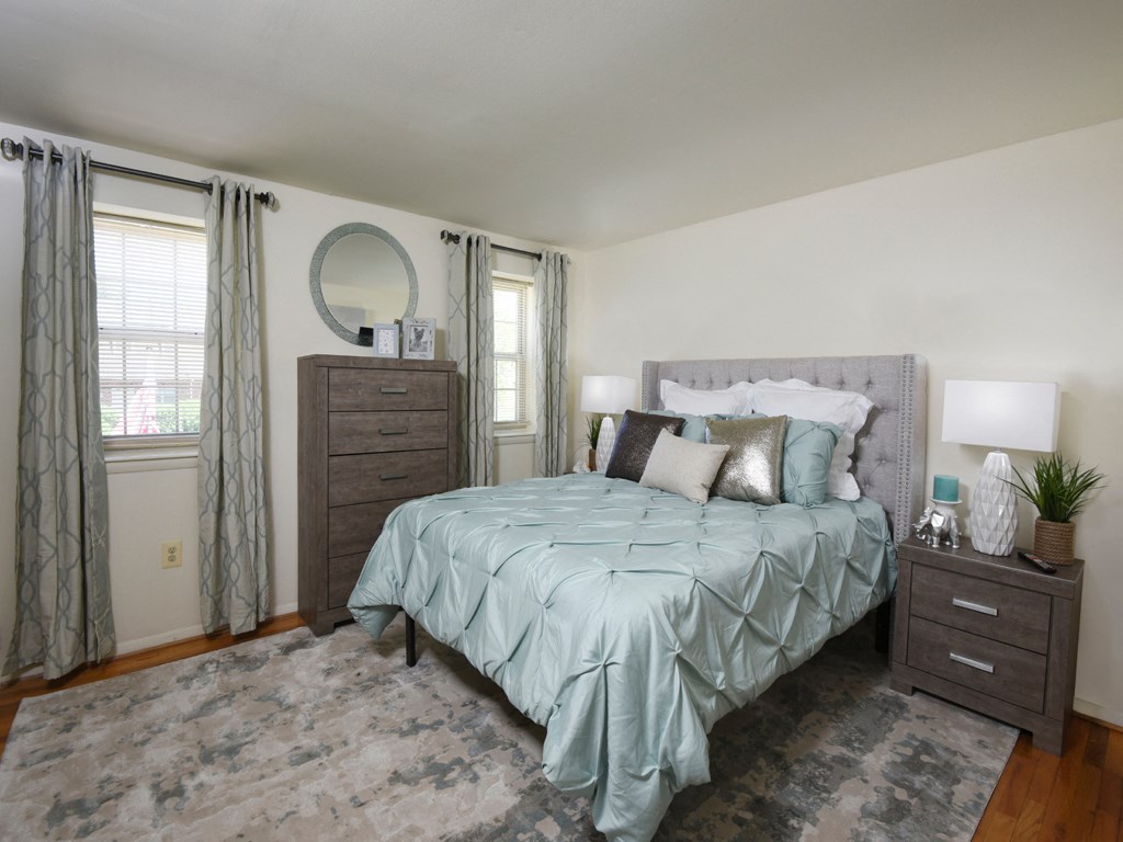 Large master bedroom with huge closets  at Kingston Townhomes, Baltimore, MD