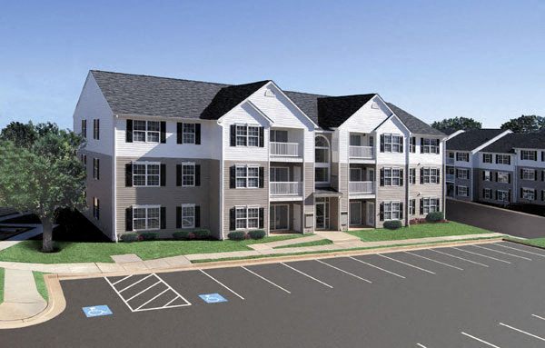 Exterior building at The Summit at Owings Mills Apartments, Owings Mills, 21117