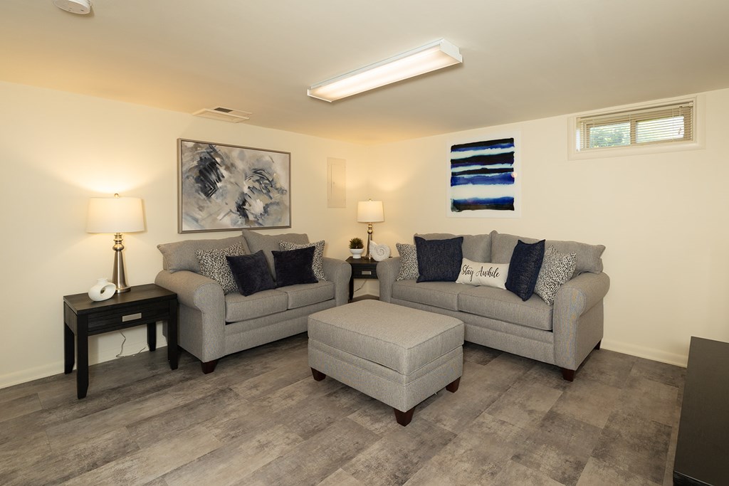 Basement Living Area at Walnut Grove Townhomes*, Essex, Maryland