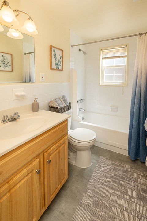 Bathroom With Bathtub at Colony Hill Apartments & Townhomes, Baltimore, MD