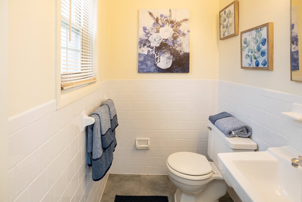 Bathroom at Rockdale Gardens Apartments*, Baltimore, MD