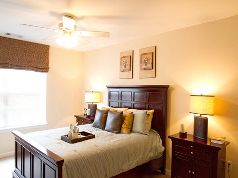 Roomy master bedroom with bright natural light at The Summit at Owings Mills Apartments, Owings Mills, 21117