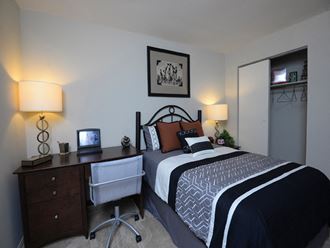 Second bedroom with closet storage at Liberty Gardens Apartments and Townhomes at Liberty Gardens Apartments, Maryland