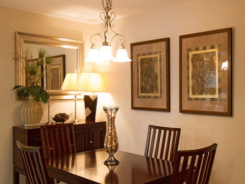 Convenient open dining room at The Summit at Owings Mills Apartments, Owings Mills