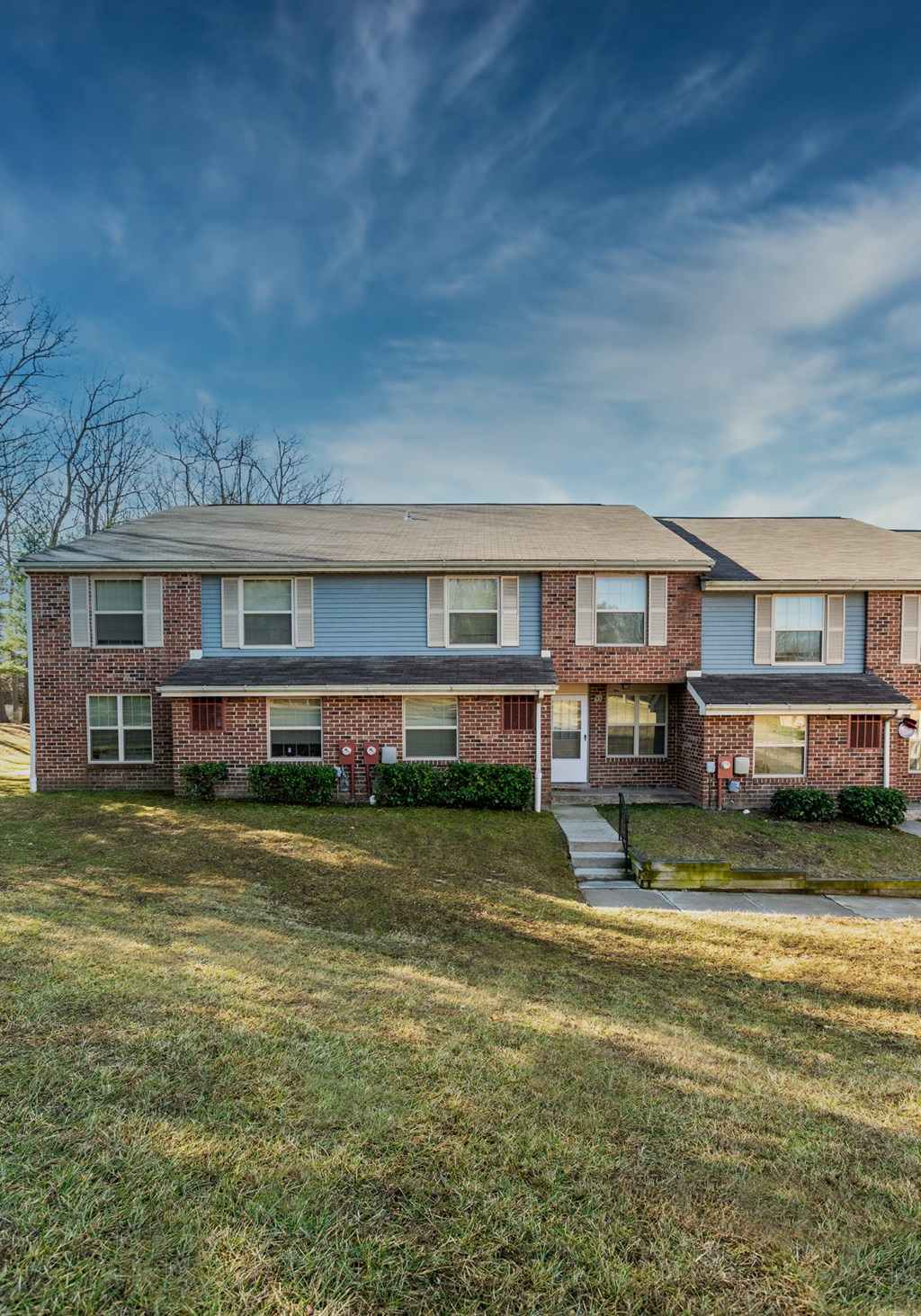 Property front exterior at Spring Hill Apartments & Townhomes, Baltimore, MD 21234