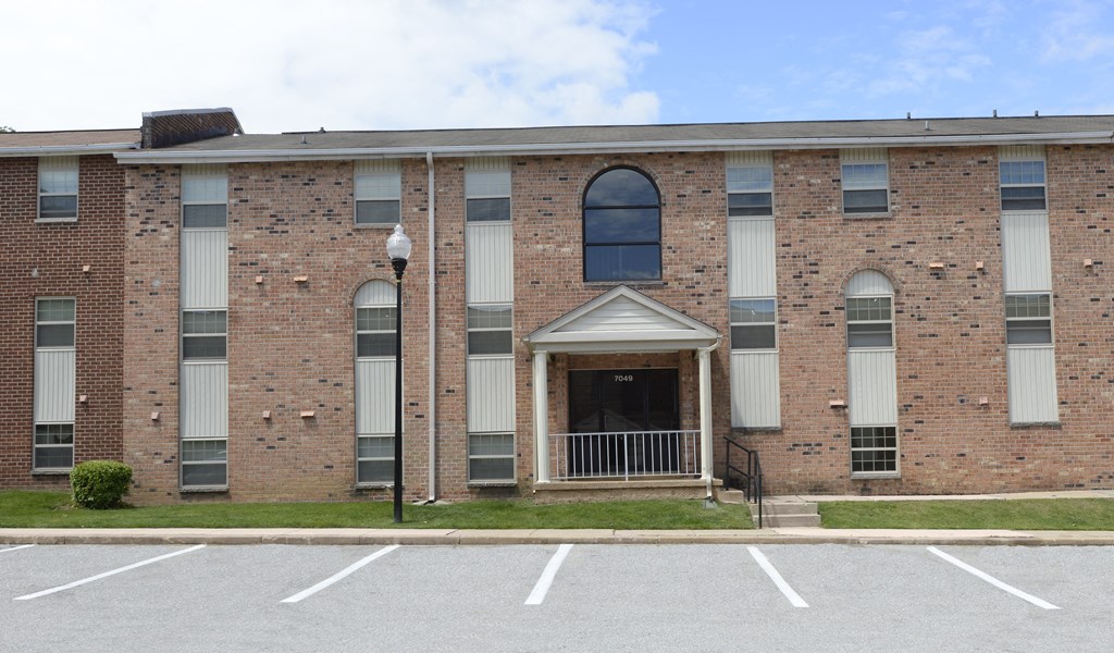 Apartment Building Exterior at Liberty Gardens Apartments, Maryland