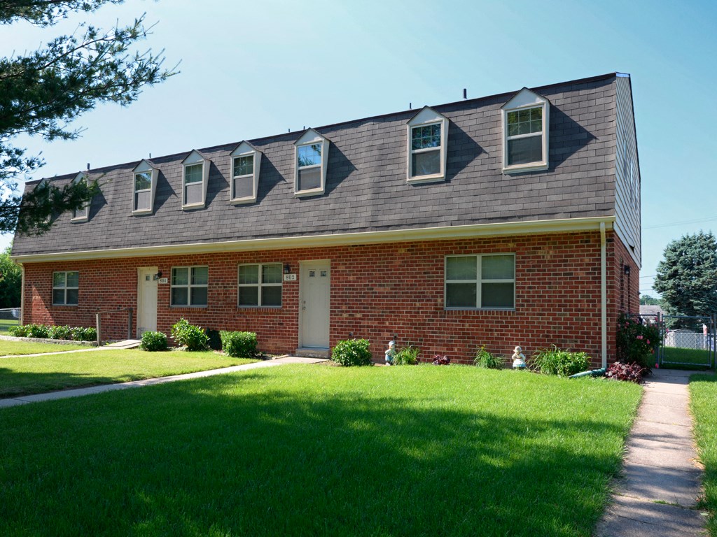 Townhome exterior on the water at Kingston Townhomes, Maryland