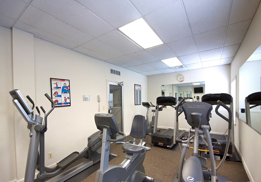 Fitness Center With Modern Equipment  at Brittany Apartments, Baltimore, 21208