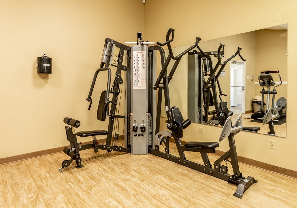 Fully equipped fitness center onsite at Spring Hill Apartments & Townhomes, Maryland