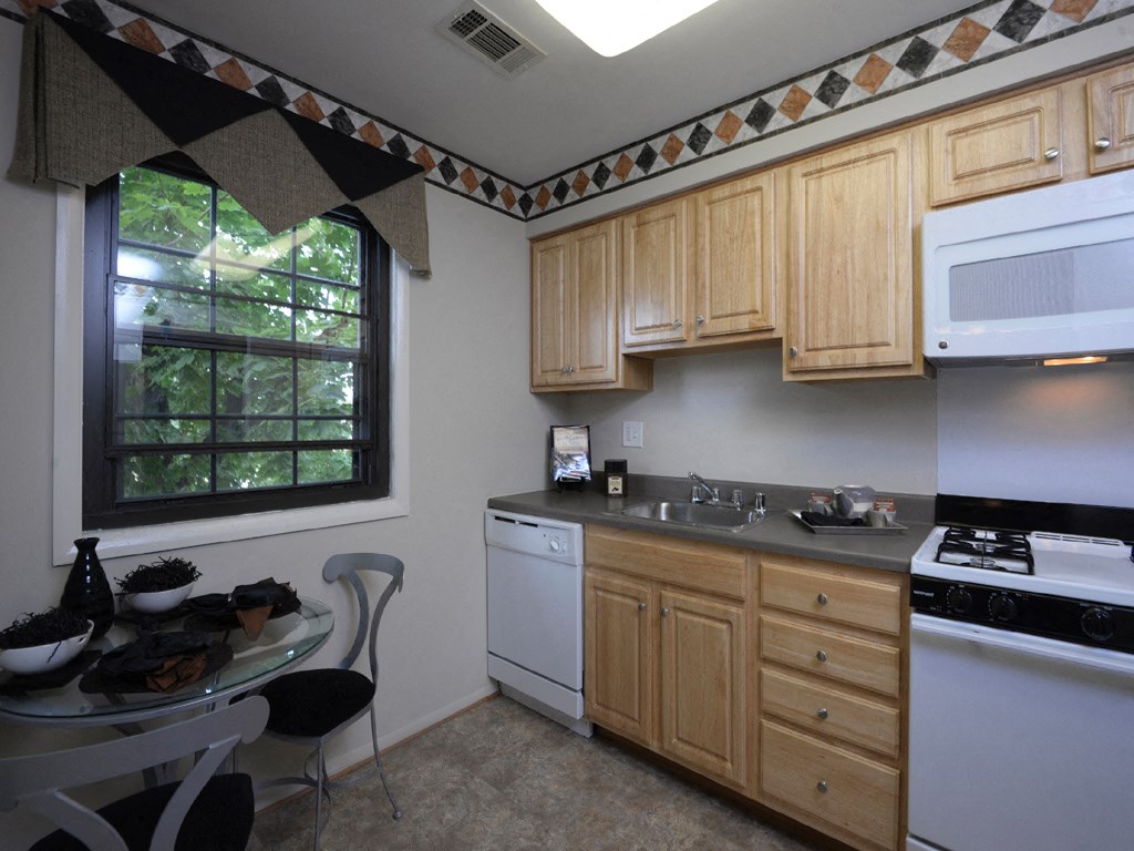 Bright eat in kitchen at Liberty Gardens Apartments, Maryland