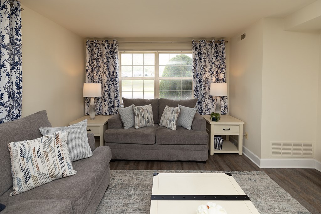 Spacious Living Room at Chapel Valley Townhomes, Maryland