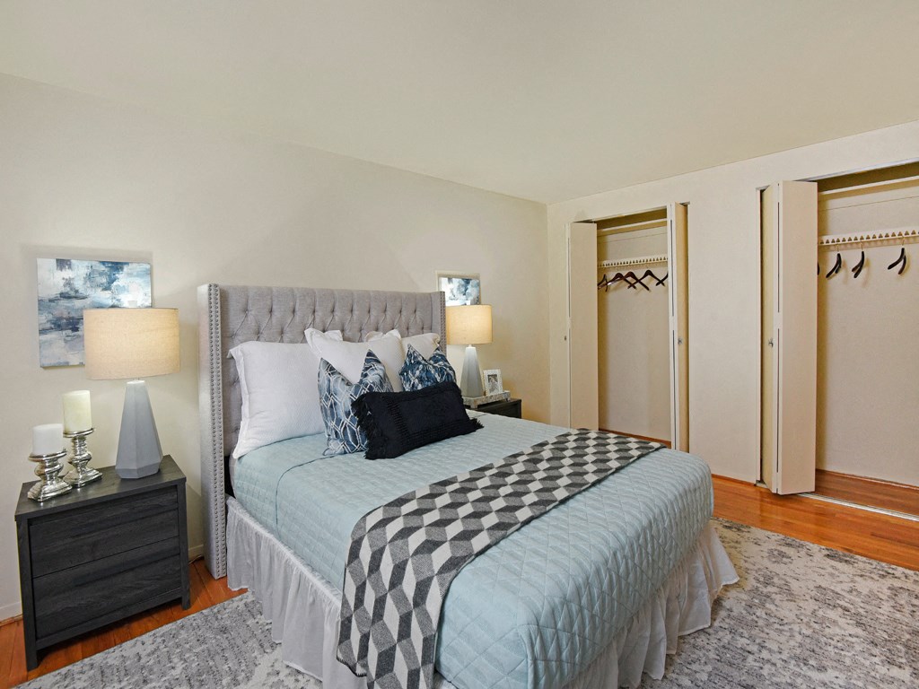 Master bedroom with large closet at Hyde Park Apartments*, Essex
