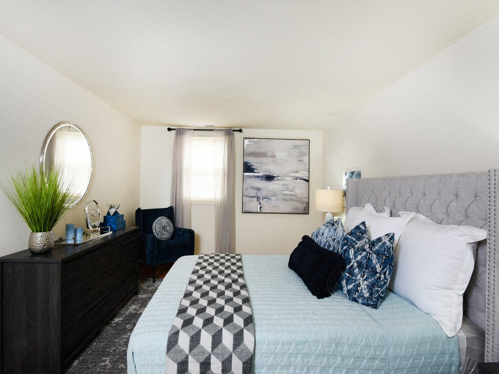 Master bedroom with large closet at Hyde Park Apartments*, Essex Maryland