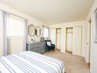 Roomy master bedroom with large closets  at Arbuta Arms Apartments*, Maryland - Photo Gallery 3