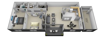 2 bedroom 2 bathroom with den at Painters Mill Apartments, Randallstown, Maryland