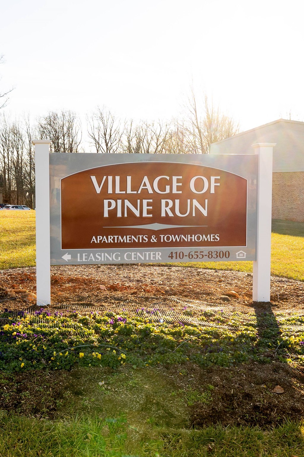Monument Sign at Village of Pine Run Apartments & Townhomes*, Maryland