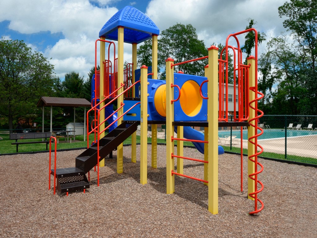 New playground at Painters Mill Apartments, Randallstown, Maryland