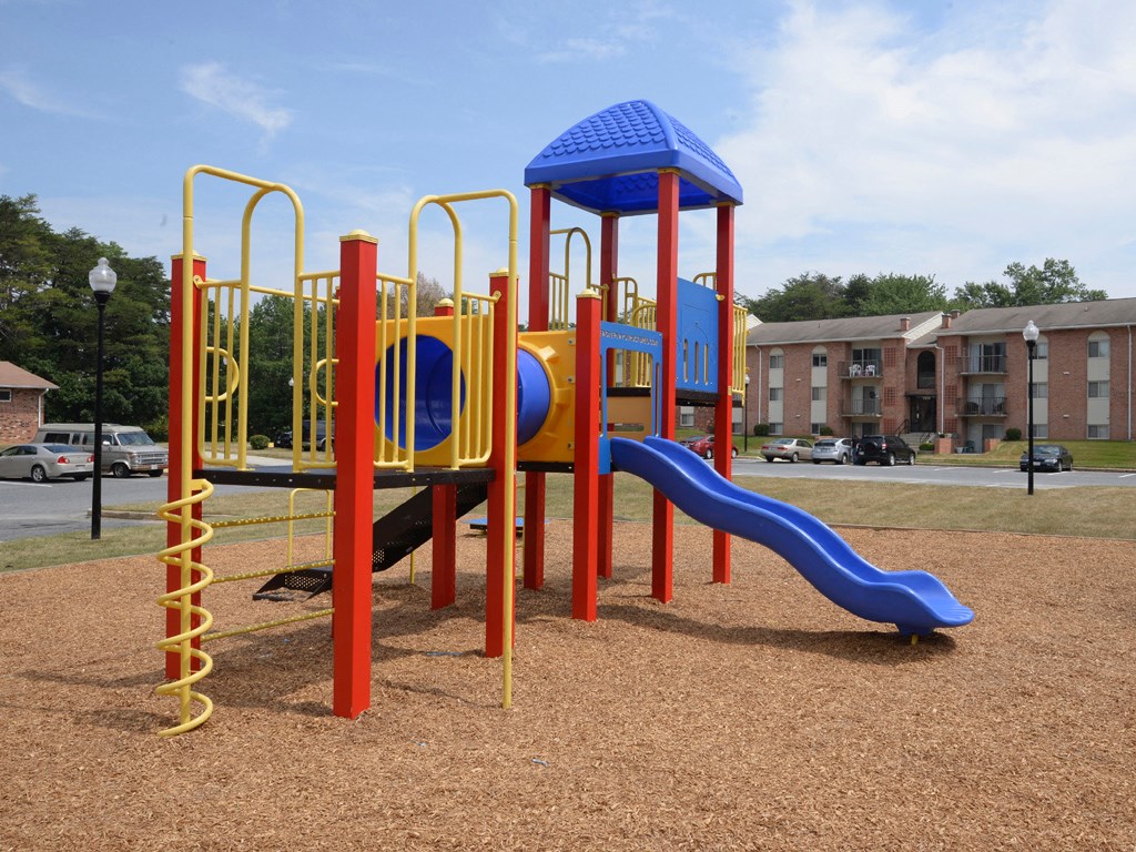 New Liberty Gardens playground at Liberty Gardens Apartments, Baltimore Maryland
