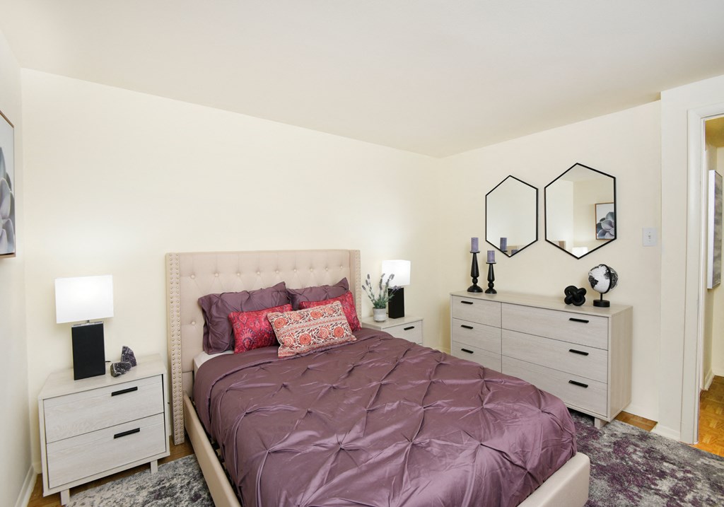 Roomy second bedroom with natural light at Winston Apartments, Baltimore, MD