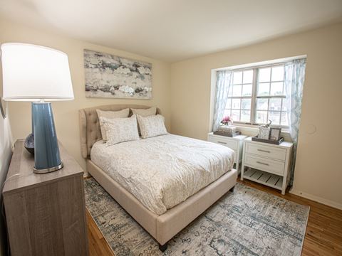 Bedroom With Expansive Windows at Somerset Woods Townhomes, Maryland, 21144