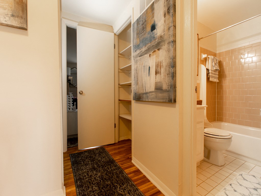 Bathroom With Bathtub at Somerset Woods Townhomes, Severn, MD, 21144