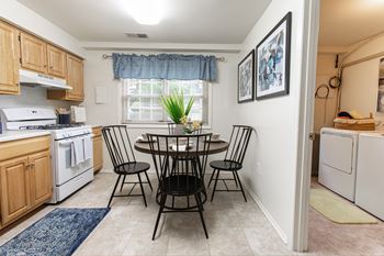 Kitchen With Dining Area at Somerset Woods Townhomes, Severn, Maryland