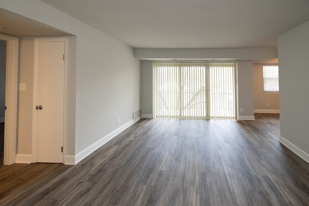 Bedroom with hardwood flooring at McDonogh Village Apartments & Townhomes, Randallstown, Maryland, 21133