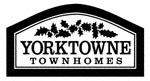 a sign that says yorktown townhomes at Yorktowne Townhomes Apartments, Hanover, PA 17331