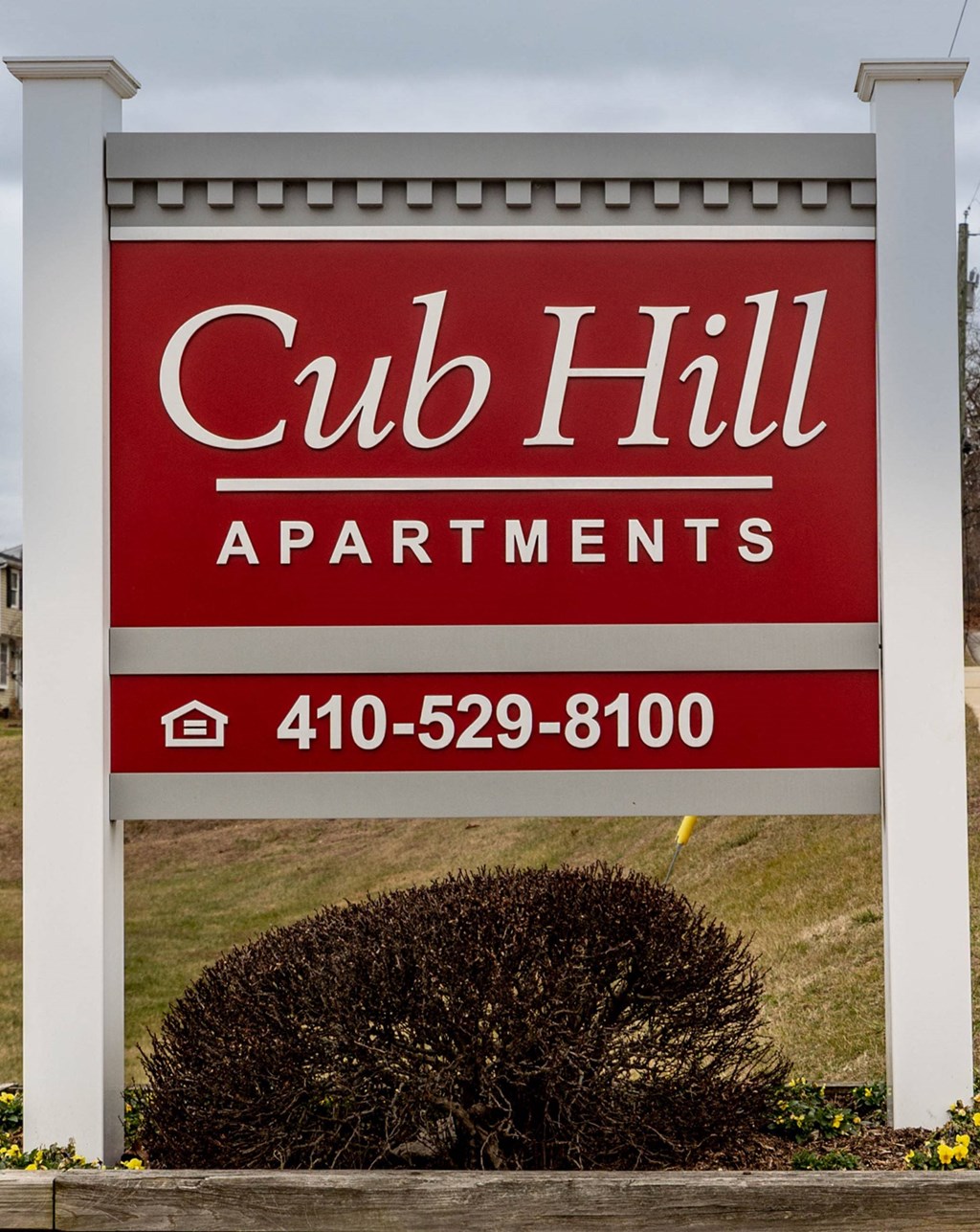 Property Signage at Cub Hill Apartments, Baltimore