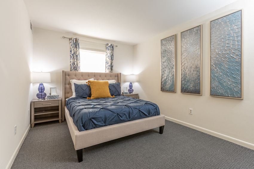 Large master bedroom with a lot of closet space at Lawyers Hill Apartments