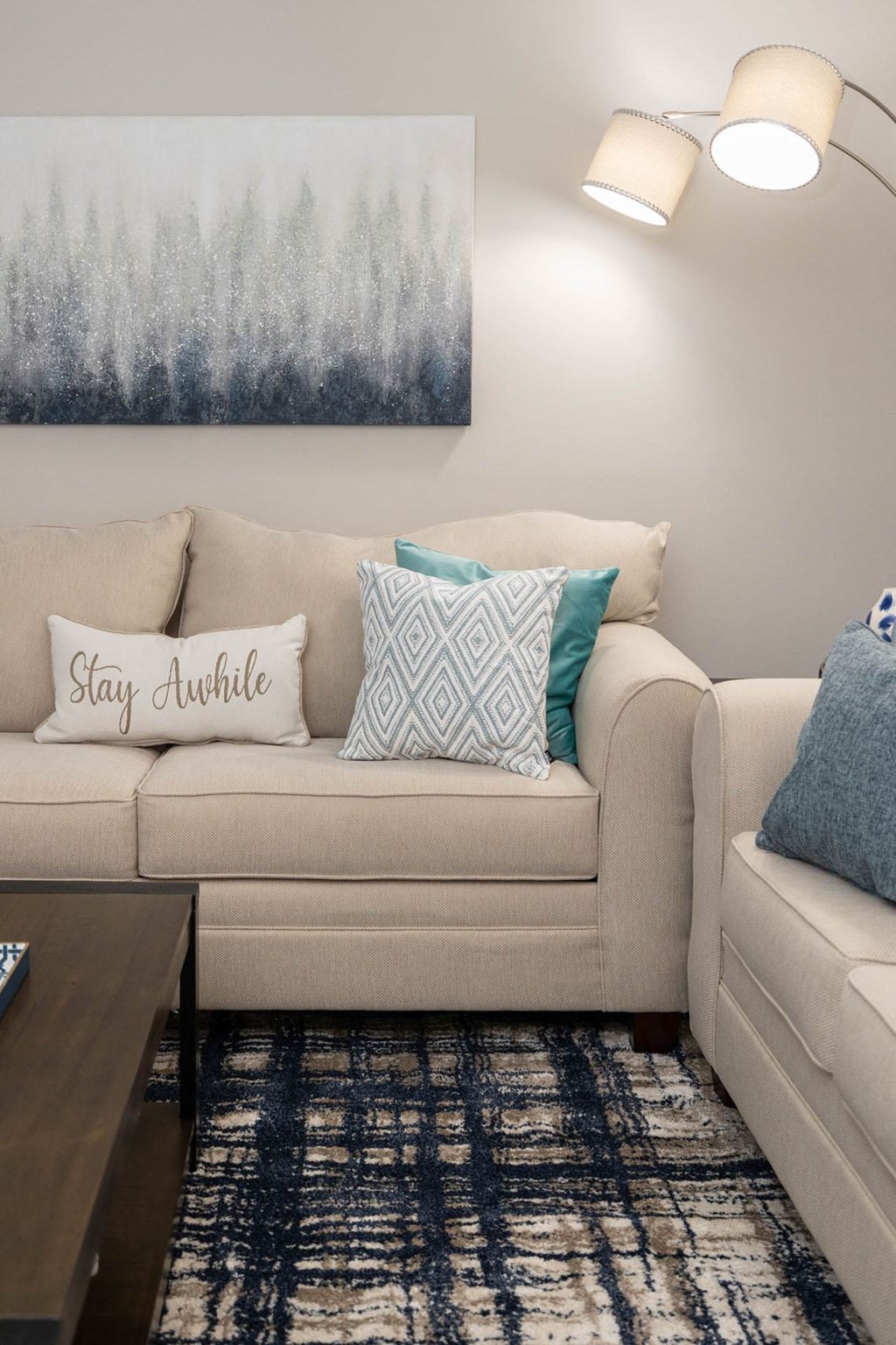 a living room with a couch and a coffee table at Fairbrook Park, Baltimore, 21244